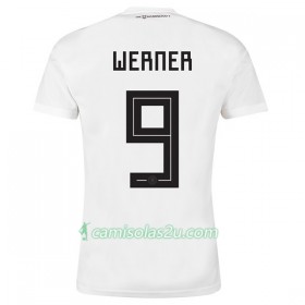 Camisolas de Futebol Alemanha Werner 9 Equipamento Principal Copa do Mundo 2018 Manga Curta